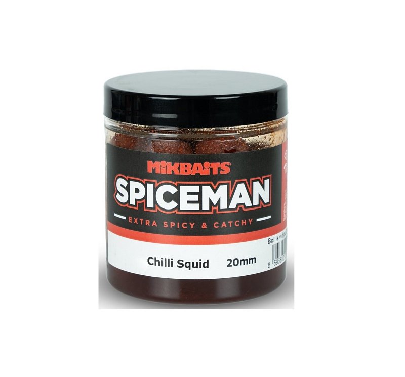 Mikbaits Boilies v dipe Spiceman Chilli Squid 250ml